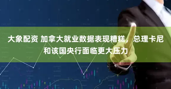 大象配资 加拿大就业数据表现糟糕，总理卡尼和该国央行面临更大压力