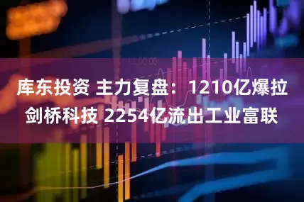 库东投资 主力复盘:1210亿爆拉剑桥科技 2254亿流出工业富联